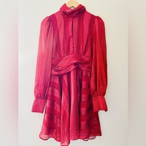 Mini Dress Red/ Orange / pink Size S